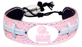 Cleveland Browns Bracelet Pink Football CO - €25,58 EUR