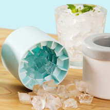 Portable 2 In 1 Ice Bucket Mold With Lid Space Saving Cube Maker Tools For Kitch - £13.15 GBP+