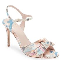 Ted Baker London Nestar Ankle Strap Heeled Sandal, Floral Multi, Size 10... - $99.00