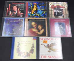 Lot of Eight (8) Christmas Music CD&#39;s - John Rutter Bathleen Battle Dulcimer - £14.54 GBP