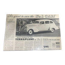 Hudson Terraplane Vintage 1937 Car Ad Automobile Magazine Print - £7.54 GBP