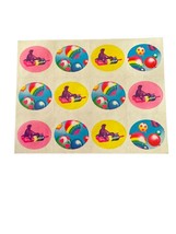 Rare Vintage Lisa Frank S115 Seals Hearts Rainbow Balloons Stickers Sheet - £21.79 GBP