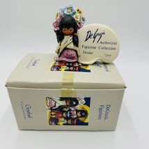Goebel DeGrazia Signed Dealer Plaque Flower Girl Figurine w/ Box Painted - £75.41 GBP