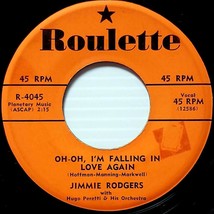 Jimmie Rodgers - Oh-Oh, I&#39;m Falling In Love Again / The Long Hot Summer [7&quot; 45 ] - £0.89 GBP