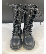 Girl&#39; Black Shoes/Mid Calf Boots Size 27/10 SKU 5957 - £9.95 GBP