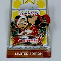 Disney Parks Merry Christmas Limited Edition Enamel Pin Mickey Mouse 2009 SM - $19.95