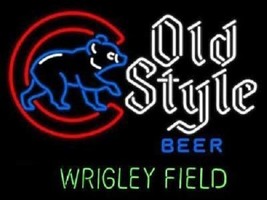 New 2016 World Series Old Style Wrigley Field Light Neon Sign 32"x24" - £267.54 GBP