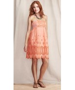 LANDS END Eyelet DRESS Size: 2 (EXTRA SMALL) New SHIP FREE Linen / Lined  - £77.90 GBP