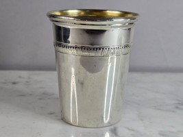 Vintage Jewish Judaica Sterling Silver  Masorett Shabbat Kiddush Cup E941 - £98.92 GBP