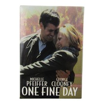 One Fine Day Promotional Button George Clooney Michelle Pfeiffer - $4.94