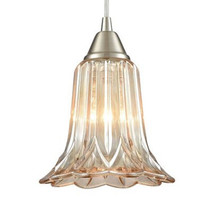 Elk Lighting Walton Satin Nickel Light 7&quot; Wide Mini Pendant - £55.15 GBP