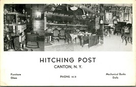 Vtg Advertising Postcard Canton NY Hitching Post Furniture Dolls Mechanical Bank - £6.96 GBP