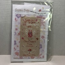 Sugar &amp; Spice Personalized Birth Sampler Cross Stitch Chart Brooke&#39;s Books - £7.90 GBP