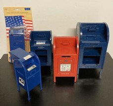 US Mail Box - lot of 5 Tin/plastic Banks (see descript) VG to MIP - $29.69