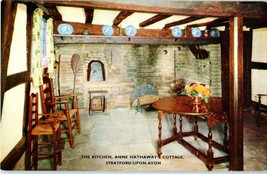 The Kitchen Anne Hathaway Cottage Stratford Upon Avon United Kingdom Postcard - £4.13 GBP