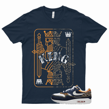 KING Shirt to Match Air Max 1 Denim Leopard Washed Dark Blue Picante Red Desert - £18.56 GBP+