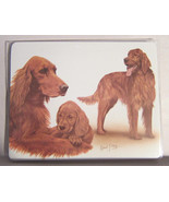 Retired Dog Breed IRISH SETTER FAMILY Vinyl Softcover Address Book by Ro... - £5.46 GBP