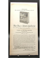 GUSTAVE DORE Henry Altemus BIBLE GALLERY Book Advertisement in German 1890  - £28.30 GBP