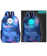 Glow in the Dark Galaxy Thin Backpack - $225.56 MXN