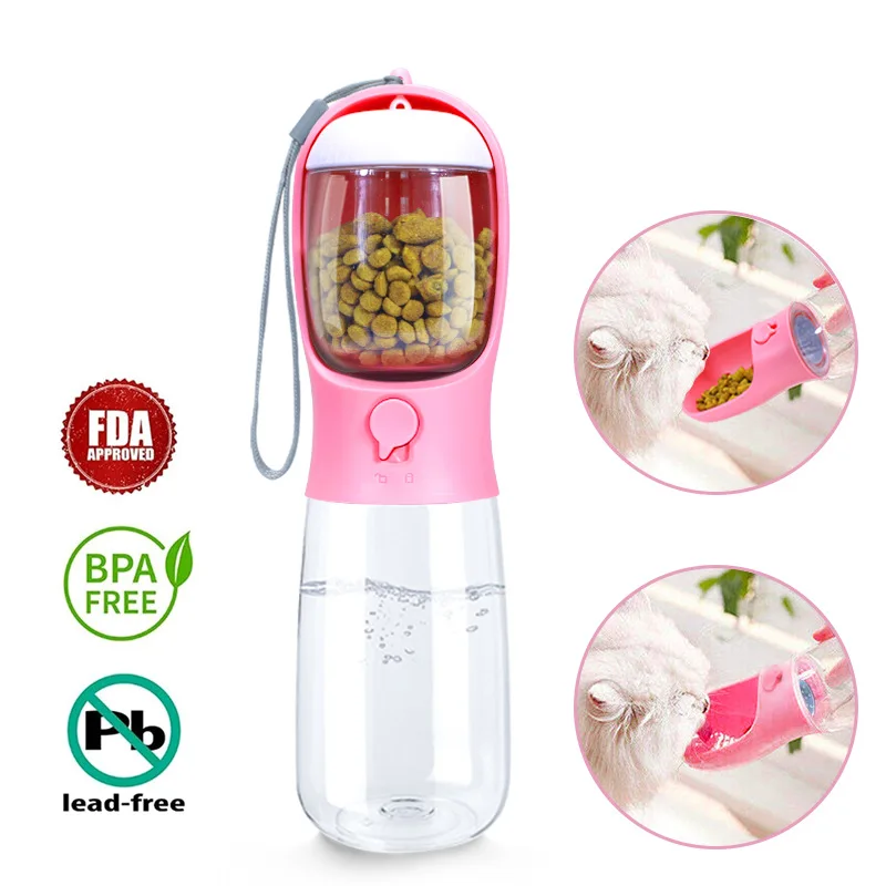 House Home Portable Water Bottle For Dogs Puppy Drinking Bottle Travel Pet Drink - £26.37 GBP
