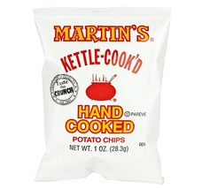 Martin&#39;s Kettle-Cook&#39;d Hand Cooked Original Potato Chips 1 oz. Bag- 30 Bags - £27.22 GBP
