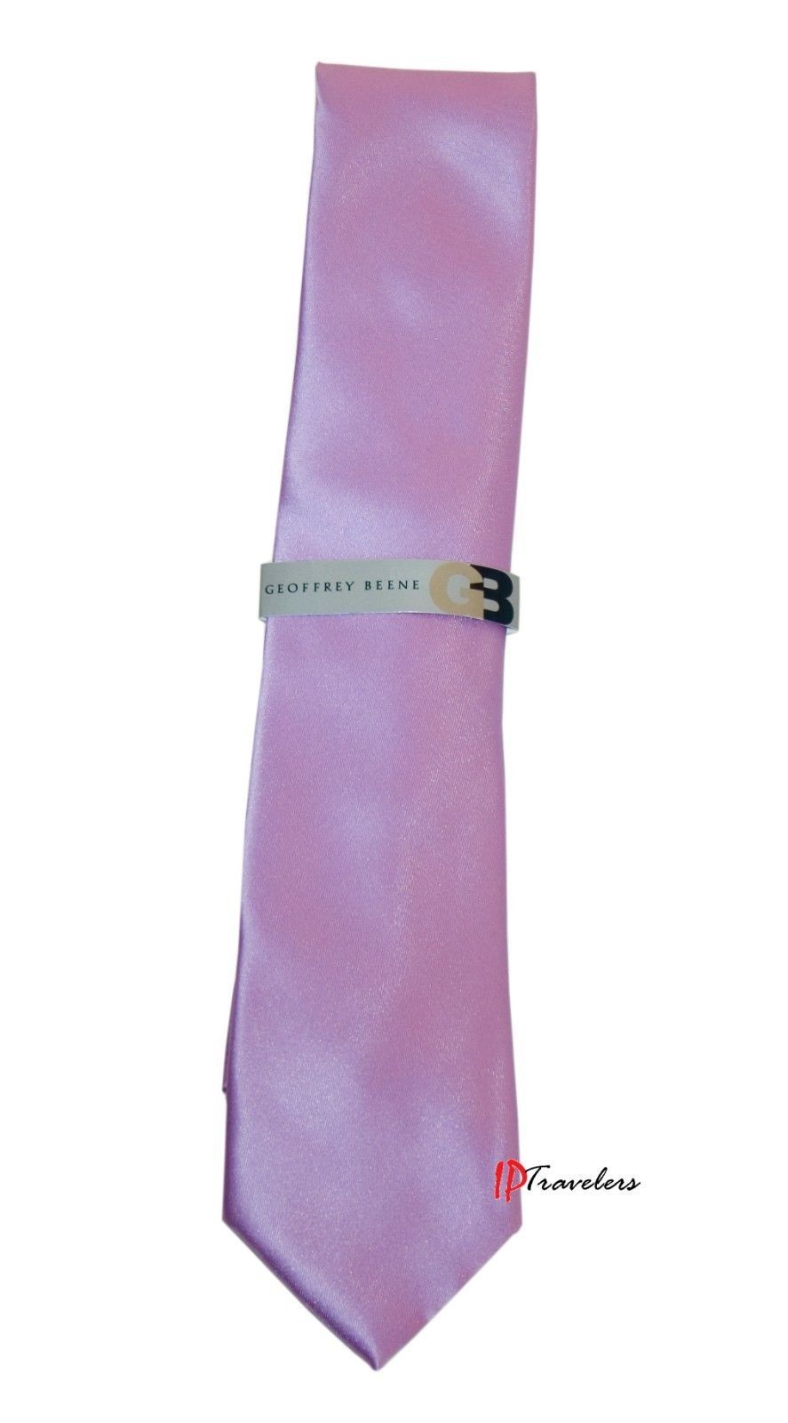Geoffrey Beene Men's Neck Tie Solid Purple 100% Polyester Classic Size $55 - $22.00