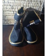 Bebe Size 3 Boots Girls Black - $50.37