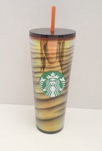 Starbucks Exclusive 2022 Night Stripe Gold 24oz Venti Tumbler - £19.48 GBP