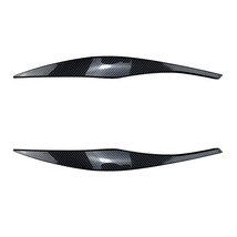 2pcs ABS Gloss Black Headlight Eyebrows Eyelid For  3 Series E90 E91 2005 2006 2 - £51.70 GBP