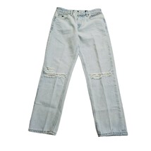 Res Denim Jeans Size 27 Mens Light Wash Low Rise Romeo Style Distressed Straight - £14.61 GBP