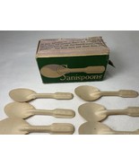 11 VINTAGE ICE CREAM  Paper Spoons SANISPOONS w/ Box Plastic Spoon Alter... - $11.88
