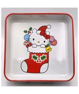 Sanrio Hello Kitty Christmas Stocking Square Baking Dish 9&quot; Ceramic Bran... - $570.99 MXN