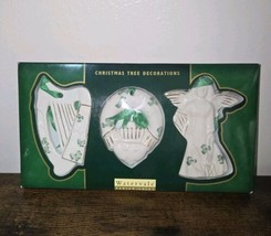 Watervale Parian Green &amp; White China Christmas Ornaments 2006 #40298 - £14.30 GBP