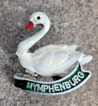 Nymphenburg Bavarian Germany Swan Oktoberfest Travel Souvenir Vintage La... - £15.71 GBP