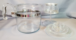 Pyrex 7756  Six Cup Flameware Stovetop Glass Percolator Coffee Pot Compl... - £74.04 GBP
