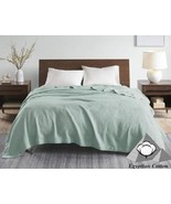 Madison Park Liquid Cotton Blanket, Twin, Seafoam - $636.74 MXN