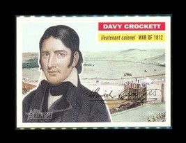 2009 Topps Heritage History Trading Card #22 Davy Crockett Colonel War Of 1812 - £3.94 GBP