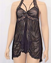 Plus Size Black Mesh Babydoll with G-string Sexy Lingerie XL / 2XL OR 3X... - £16.80 GBP