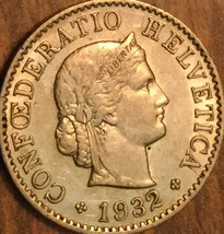 1932 Switzerland 5 Rappen Coin - £1.66 GBP