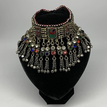 300g, 12&quot;x4.25&quot;Kuchi Choker Necklace Multi-Color Tribal Gypsy Bohemian,B14103 - £37.92 GBP