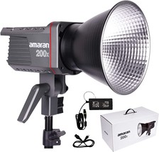 Amaran 200X Cob Led Video Light Bi Color 2700K-6500K, 250W,, Ultra Silent Fan. - £362.89 GBP
