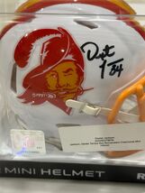 Dexter Jackson #34 Autographed NFL Tampa Bay Buccaneers Creamsicle Mini ... - $117.81