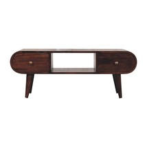 Solid Walnut Circular TV Unit | Artisan Furniture - $227.99