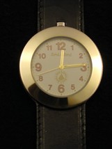 Wrist Watch Bord a&#39; Bord French Uni-Sex Solid Bronze, Genuine Leather B19 - $129.95