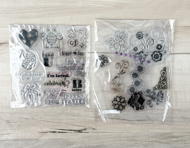 Holiday Stamp Sets, 2, gently used, clear, Valentine & Flourish, paper crafting - $9.85 Holiday Stamp Sets, 2, gently used, clear, Valentine & Flourish, paper crafting - $9.85