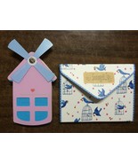 Beauty of windmill note and pretty blue bird envelope notepads Set NEW - $9.99