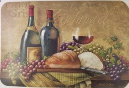 Kitchen Vinyl Placemats Bread-Wine Theme, Select  1 or 4 Pk - £6.29 GBP+