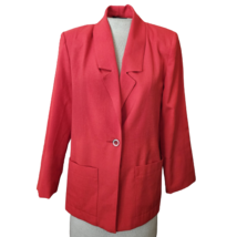 Vintage Red Blazer Jacket Size 4 Petite - £19.83 GBP