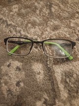NEW FLEXON JUNIOR CAPRICORN 001 BLACK GREEN AUTHENTIC EYEGLASSES 50-18 - $637.08 MXN