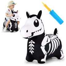 Bouncy Pals Skeleton Hopping Horse, Halloween Inflatable Bouncing Anim - £50.62 GBP